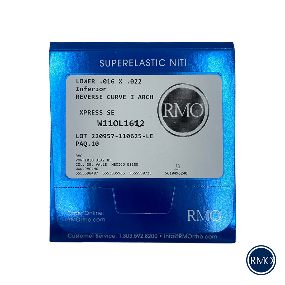 ARCOS SYNERGY NITI CURVA REVERSA MANDIBULAR - RMO
