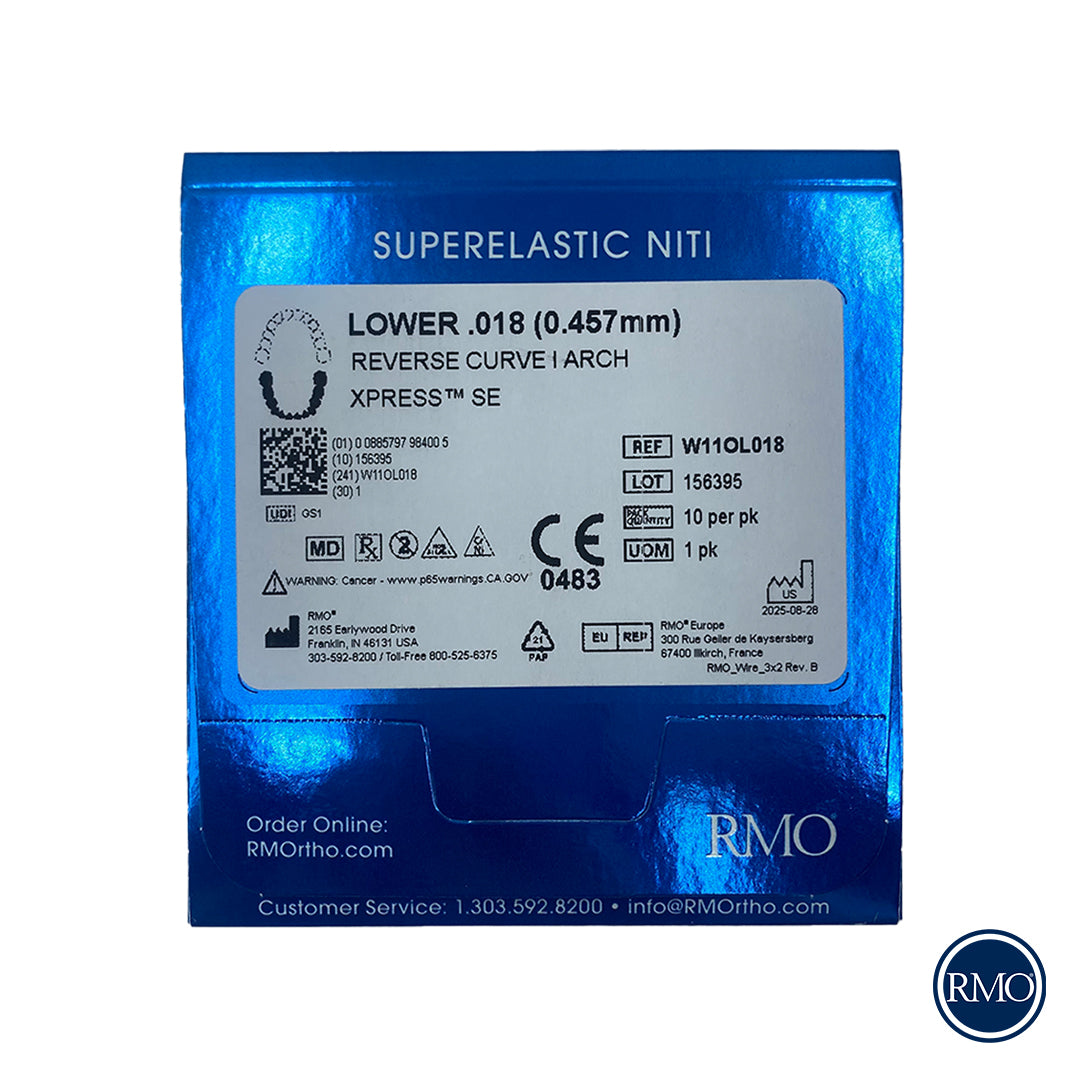 ARCOS SYNERGY NITI CURVA REVERSA MANDIBULAR - RMO