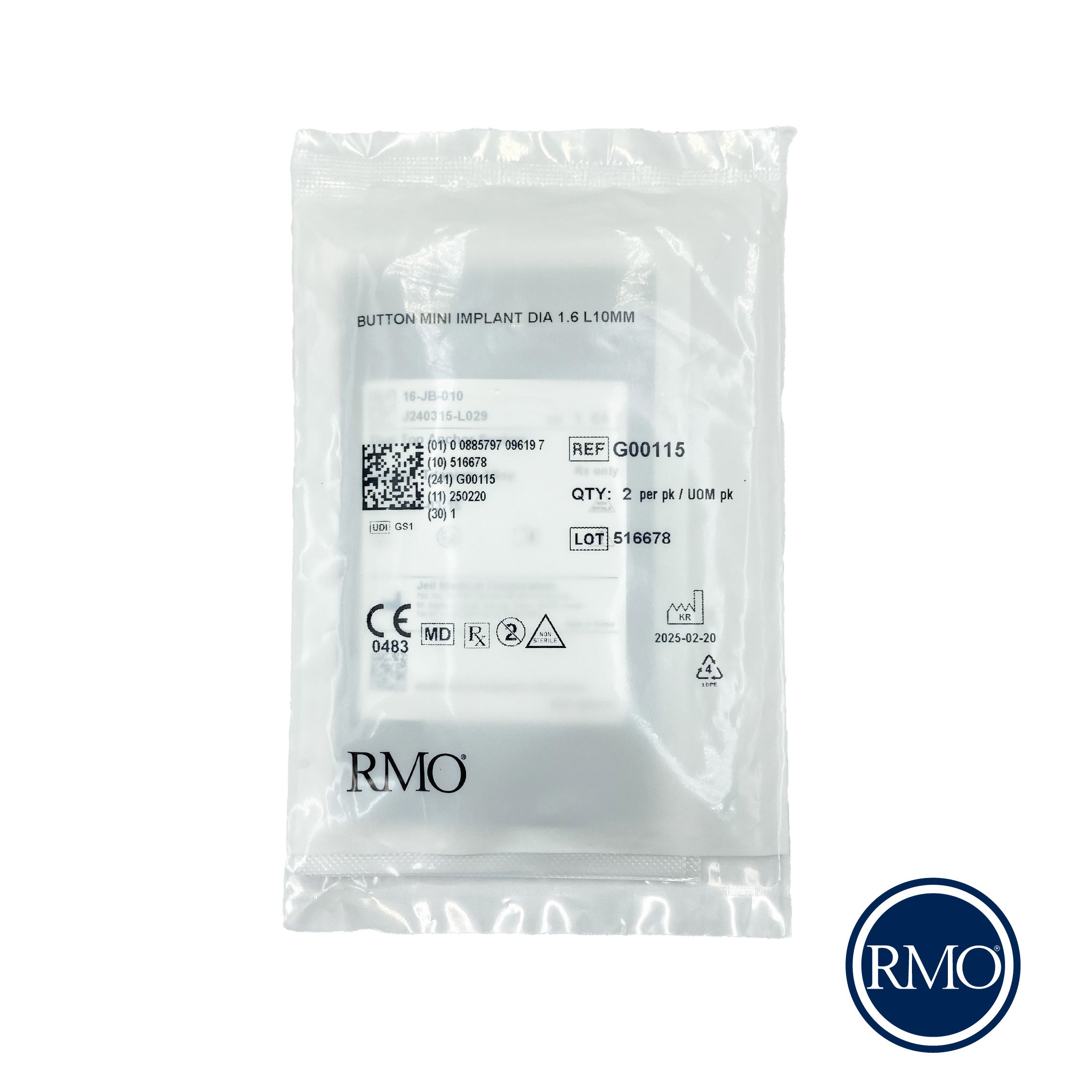 Micro-Tornillos Titanio (1.6mm x 10mm) - RMO