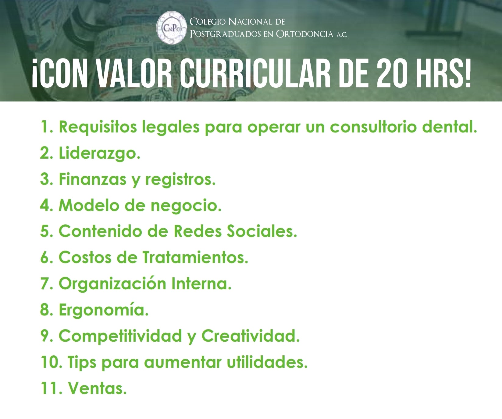 EVENTO - Taller Administración del Consultorio Dental