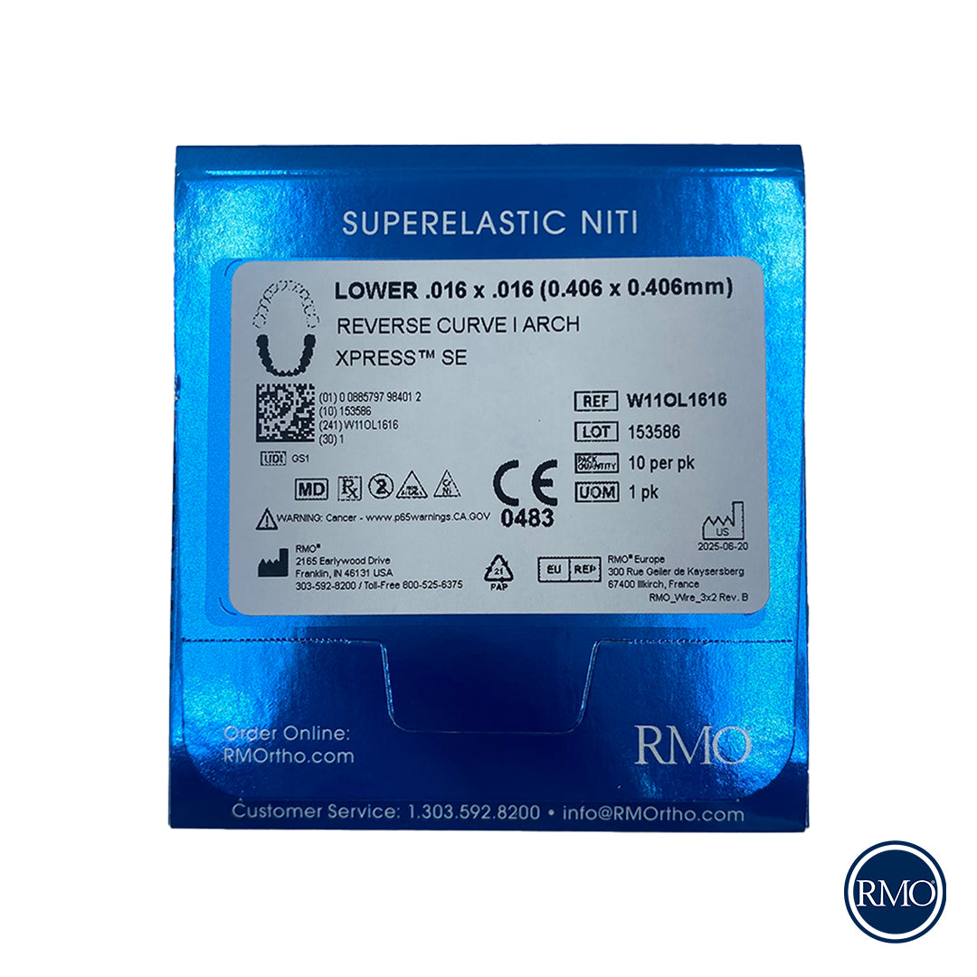 ARCOS SYNERGY NITI CURVA REVERSA MANDIBULAR - RMO