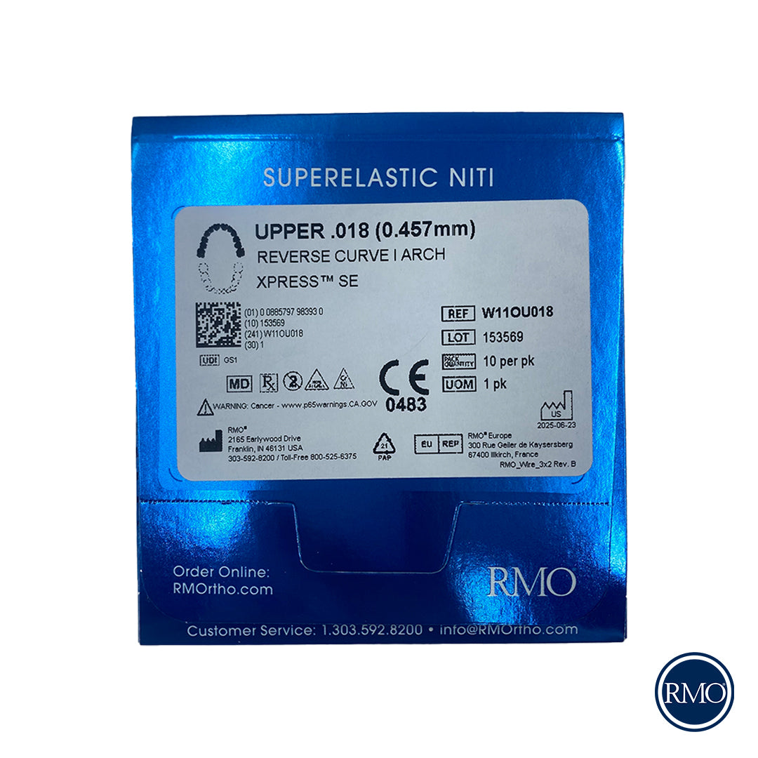 ARCOS SYNERGY NITI CURVA REVERSA MAXILAR - RMO